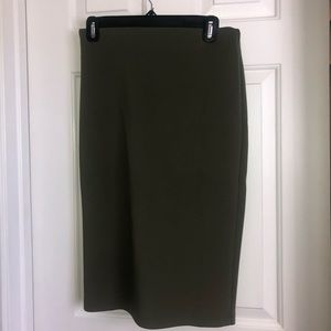 Olive Pencil Skirt Size: S
